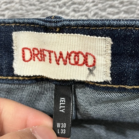 Driftwood Kelly Jeans Women's 30x33 Boot Cut Floral Embroidered Blue - Picture 3 of 11